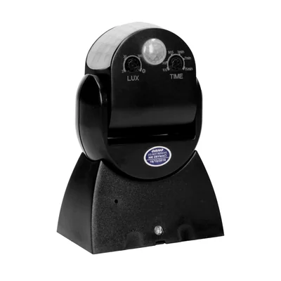 Pohybový senzor 360/180 stupňů, 2 senzory, IP65, 1200 W, černý