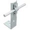 poignée inclinée avec plaque ; h=6cm /OC/