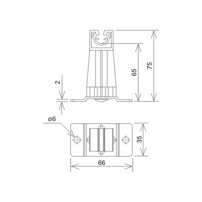 Poignée sur plaque d'acier Serre-joint en Z H=7 cm, petit, galvanisé à chaud