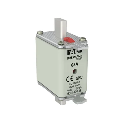 Pojistková vložka NH00 63A 500V GL/GG s dvojitým indikátorem