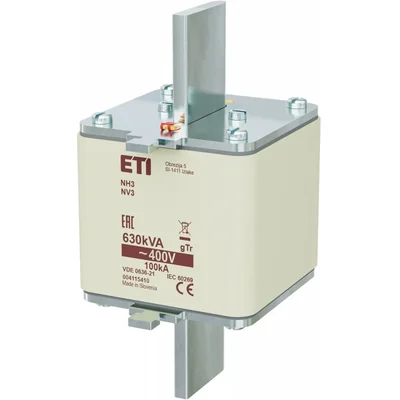 Pojistková vložka NH3 gTr 909A/400V/630kVA NH - transformátor