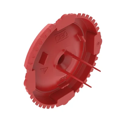 Pokrywa do puszki ZU 60-SD 60 mm okrągła czerwona