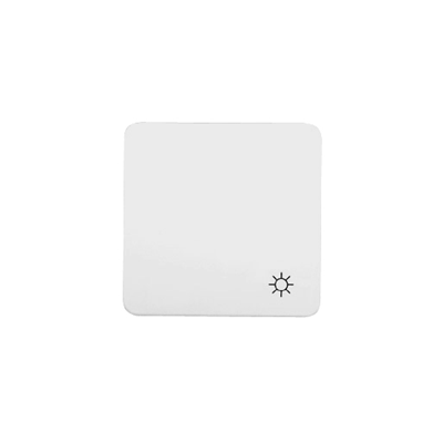 POLO.OPTIMA Tecla para interruptor normalmente abierto con el símbolo "luz", blanco