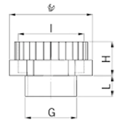 Polyamide adapter M16-M20