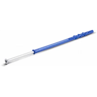 Polyamide frame plug with galvanized screw FF1 8x100 mm with countersunk head collar, 50 pcs.