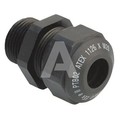 Polyamidová kabelová vývodka PROGRESS GFK Ex e II, průměr PG48, 47,0–49,0 mm, délka závitu 16 mm