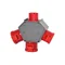 POLYBOX Verteilerkasten – 32A 5-poliger Stecker, 2 x 16A 5-polige Steckdosen, 32A 5-polig IP44