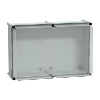 Polyesterbox PLS, transparente Polycarbonat-Abdeckung IP65, 360 x 540 x 230 mm, PanelSet