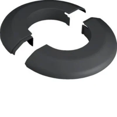 Polypropylen-Rosette für flexible Abdeckung, rund, schwarz