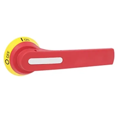 Pomo de embrague GLX62 para GL0320..GL0630. Montaje con tornillos. Palanca de 175 mm con opción de desbloqueo (requisitos UL508A). Amarillo/rojo. 10 mm. IP66, IP69K, NEMA 4X