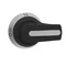 Pomo GAX66NB para versión con embrague, compatible con GA030A, GA063A, GA160A, GE0160, GE0250, GMF, GMF J200. Montaje con tornillos. Palanca de 65 mm/2,56”, desbloqueable (UL508A). Color negro. □6 mm/0,24”.