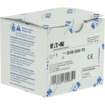 Pomo SVB-SW-T0, negro, con posibilidad de candado, para T0