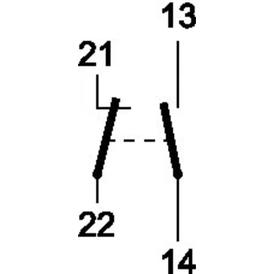 Pomocný kontakt 1 NO + 1 NO., Z-LHK