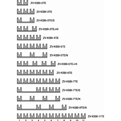 Ponts de connexion pour parafoudres ZV-KSBI-4TE