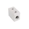 Porcelain threaded connector 16mm² 1 track white 20pcs.