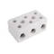 Porcelain threaded connector, 16mm2, 3 tracks, 10pcs.