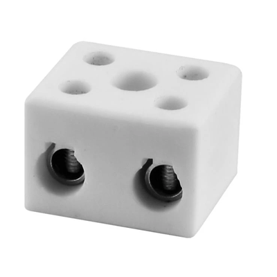 Porcelánová závitová spojka, 16mm2, 2 dráhy, 10 ks.
