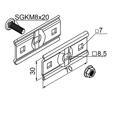 Porta tornillos USSPW/USSPWO