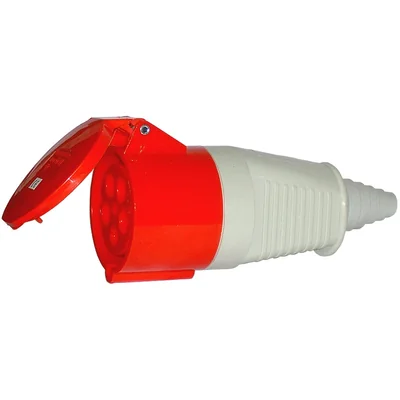 Portable insulating plug socket 32A-6h/230/400V~ 3P+N+Z IP44