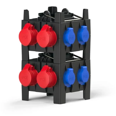 Portable plastic switchboard series "NYSA" 8M WE:32/5 2*16/5*2C 2GS*2C IP44