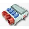 Portable plastic switchboard type "DZIERŻONIÓW" 12M input 32/5 - output 32/5 16/5xB16A 4xGSx2xB16