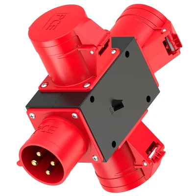 Portable plastic switchgear type "PIESZYCE" Input 32/4 -output 3x32/4