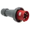 Portable plug, 125A/5P, 400V, red, IP67