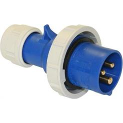 Portable plug IP67 16A 230V 2P+E