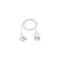 Portable single-lead extension cord, 1x2P white 250V~/10A 2x1mm² PVC - 3m with molded angled plug Classic PS-13