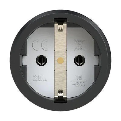 Portable single-phase rubber socket with side protection + plug 10/16A 2 P+Z