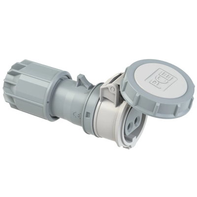 Portable socket TWIST 16A 2P 42V 50/60Hz 12h IP67, nickel-plated contacts