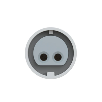 Portable socket TWIST 16A 2P 42V 50/60Hz 12h IP67, nickel-plated contacts