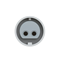Portable socket TWIST 16A 2P 42V 50/60Hz 12h IP67, nickel-plated contacts