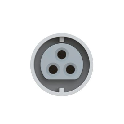 Portable socket TWIST 32A 2P+E 42V 50/60Hz 12h IP44, nickel-plated contacts