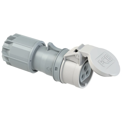 Portable socket TWIST 32A 2P+E 42V 50/60Hz 12h IP44, nickel-plated contacts