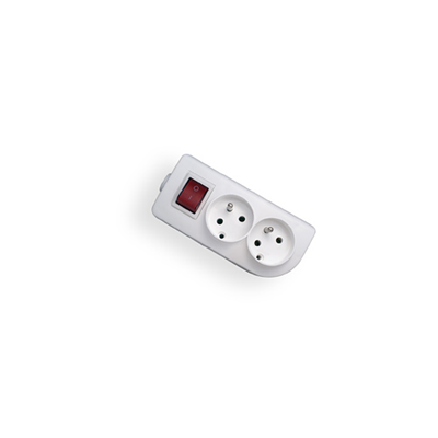 Portable socket with a double earthed switch