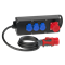 Portable switchgear made of rubber, "ŚWIDNICA" type, housing tightness IP44 Input 16/5 -output 16/5 3xGS