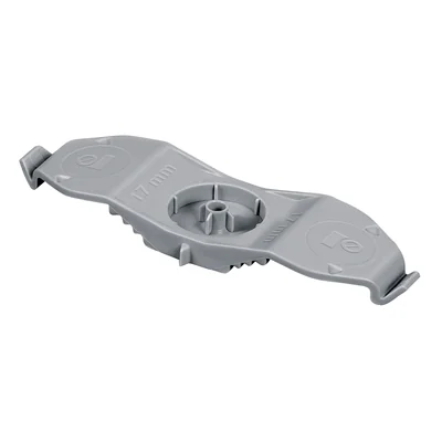 Portacables plano doble de empotrar de 17 mm, reforzado con PA [OP 90]