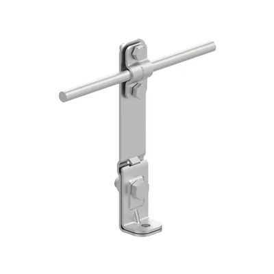 Portacantos recto de acero, altura 14 cm, tornillo
