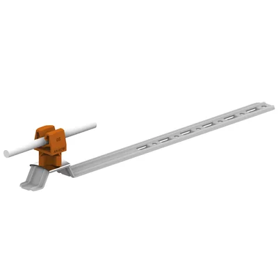 Portategole, chiusura universale, lunghezza 42 cm, altezza 3,5 cm, bronzo zincato a caldo