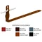 Portategole regolabile, curva ritorta, lunghezza 28 cm, altezza 10 cm, verniciato