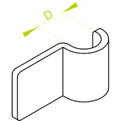 Porte-câble dimension 20mm