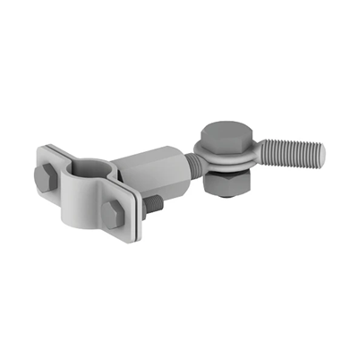 Porte-canne fi 16-18 mm avec joint articulé, galvanisé à chaud