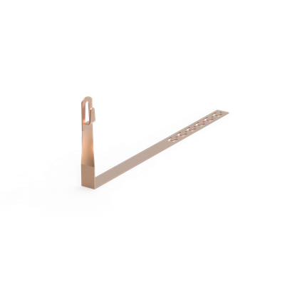 Porte-carreaux en cuivre torsadé avec accroches