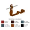 Porte-carreaux profilé vis torsadée motif 15 hauteur 10cm peint