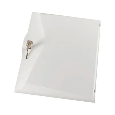 Porte en plastique blanc avec serrure, BCZ-A-GWS-1/13