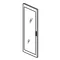 Porte profilée transparente 1800 x 725