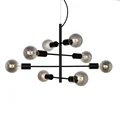 Portel Lampada a sospensione a otto punti 40 cm 40 W E27 IP20 nera