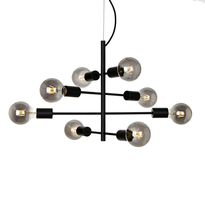 Portel Lámpara colgante ocho puntos 40cm 40W E27 IP20 negro