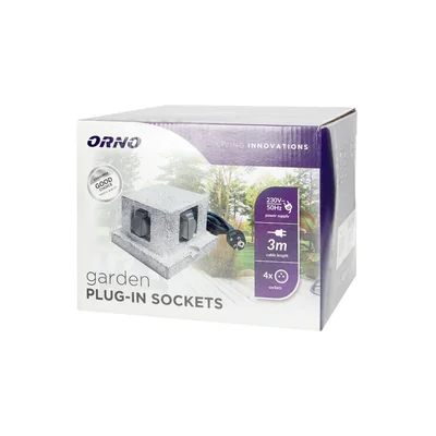 POST Presa da giardino 4G/U cavo 3x1,5mm2 H07RN-F grigio